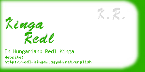 kinga redl business card